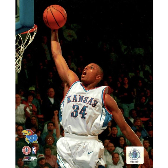 Adidas Kansas Jayhawks Paul Pierce #34 Stitched Jersey Size Small - Picture 2 of 8